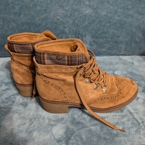 Brown Suede Ankle Boots